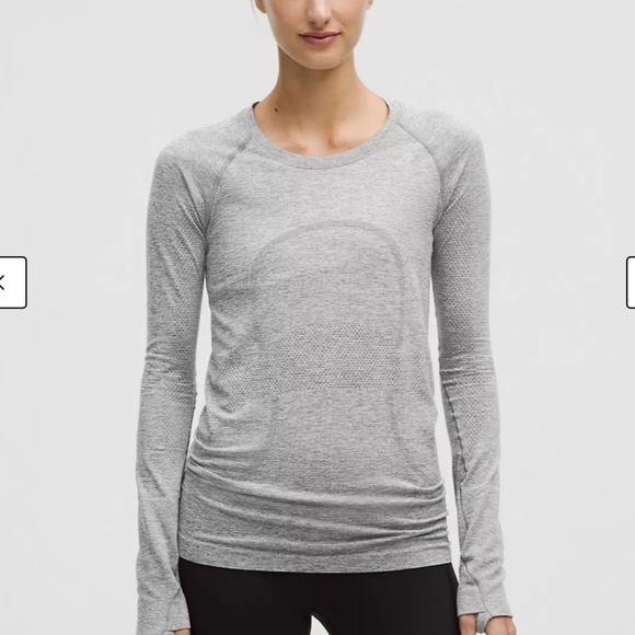 Lululemon Swiftly Tech Long-Sleeve Shirt 2.0 Hip Length in Gray size 6 - Picture 1 of 4